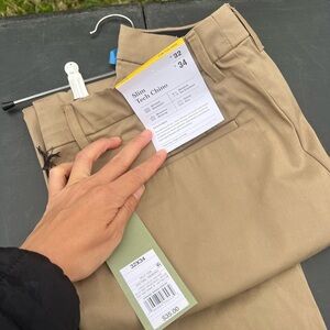 Men’s Slim Tech Chino Pants - Khaki 32x34